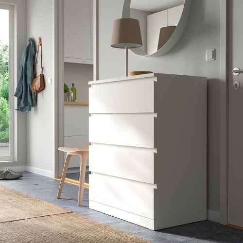 IKEA MALM Chest of 4 Drawers White, Furniture | Urban Sales